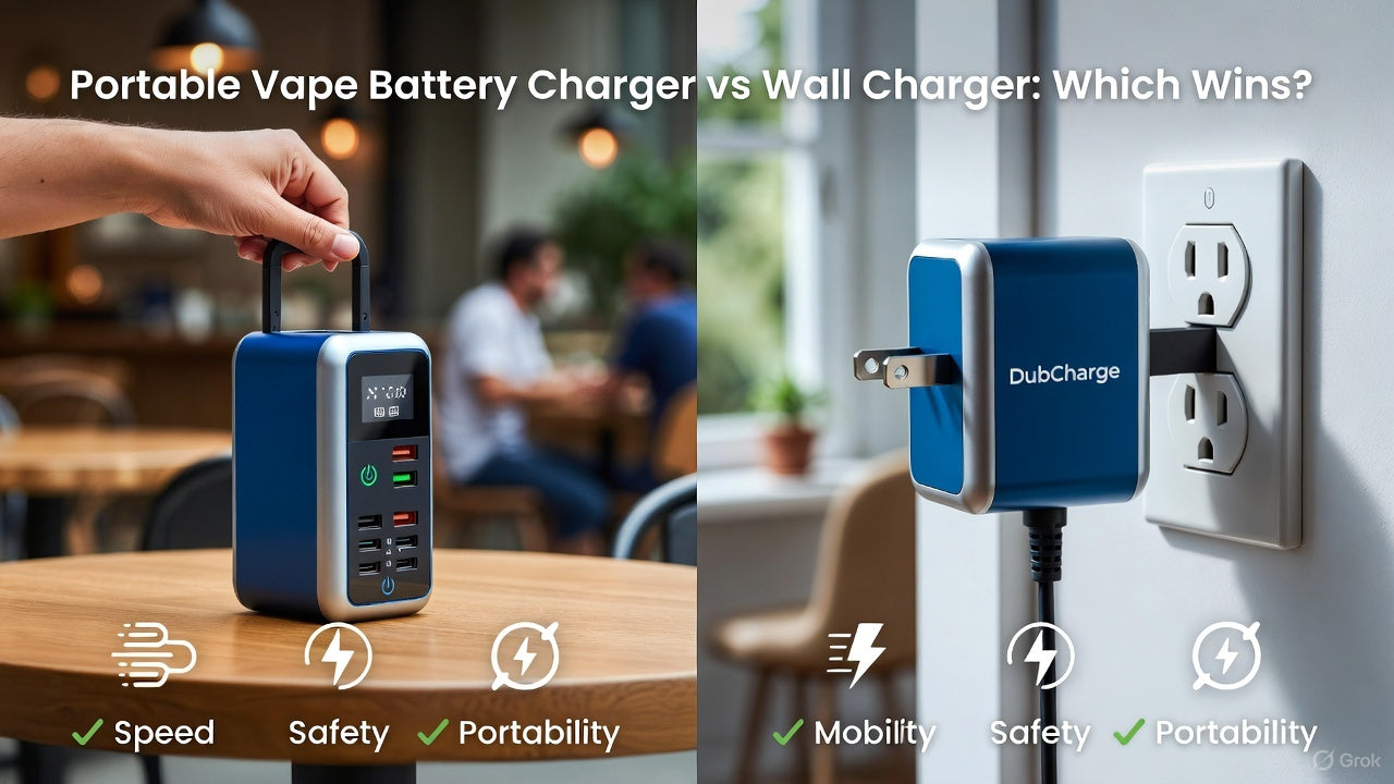 Portable Vape Battery Charger vs Wall Charger: Comparison