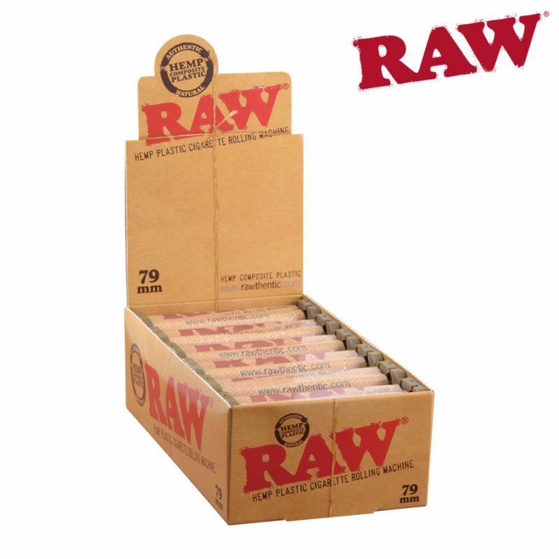 Raw 79MM Hemp Plastic Roller - Single or Box of 12