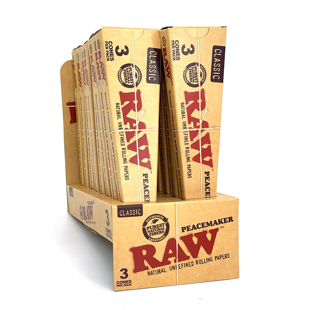 RAW CLASSIC PEACEMAKER PRE-ROLLED CONES - 3 CONES