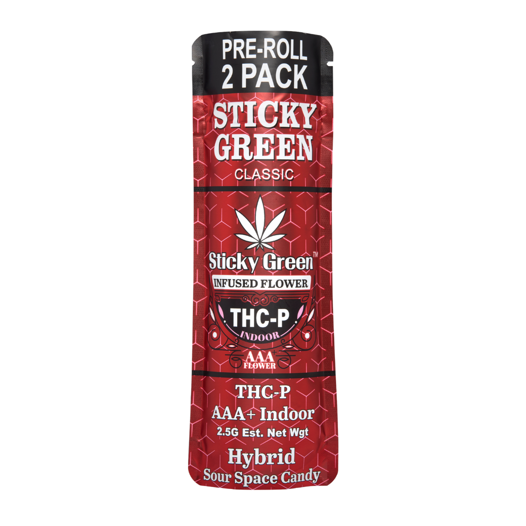 Sticky Green THCP 2ct Pre Rolls 2.5g