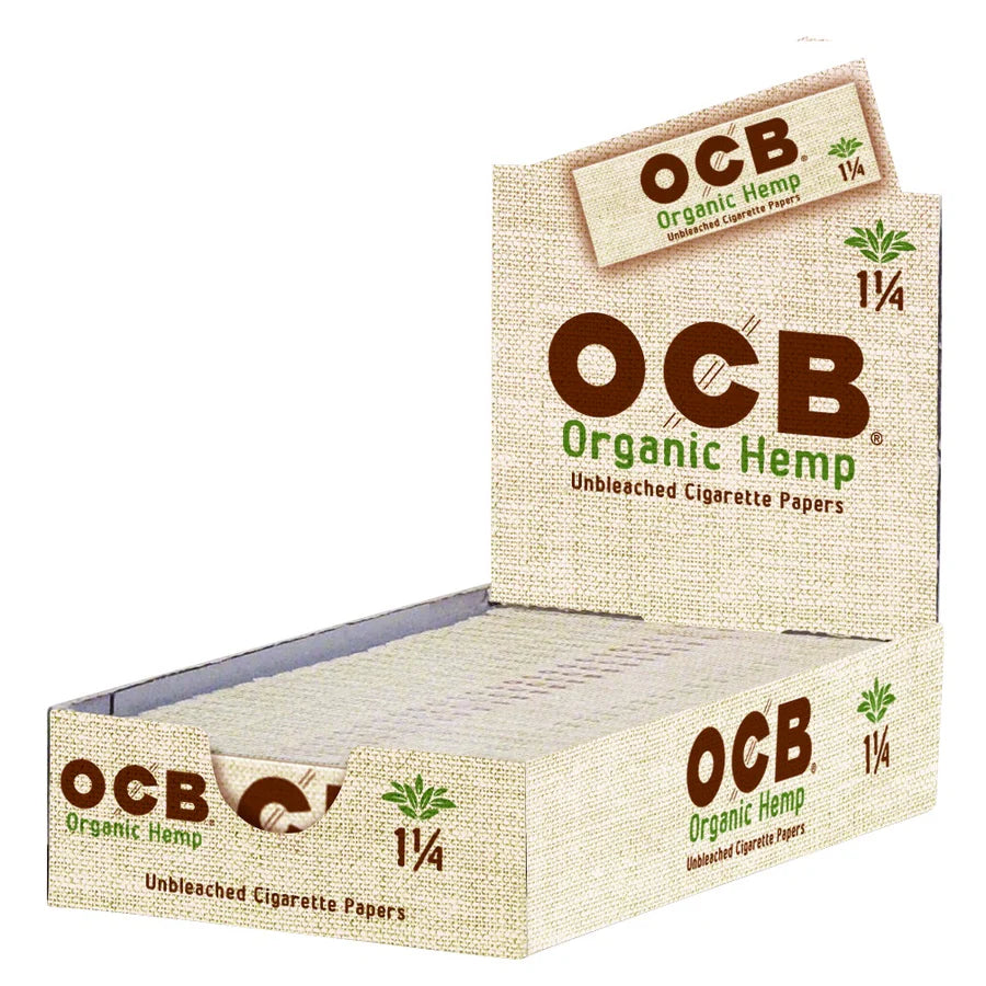 Ocb Organic Hemp Unbleached Cigarette Paper 1.25 - 24 Pack Per Box