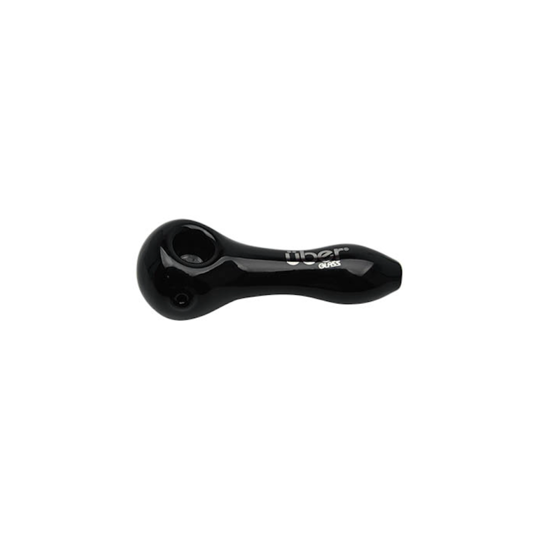 Uber Glass 4" Spoon w/ Built-In Screen - Solid Color