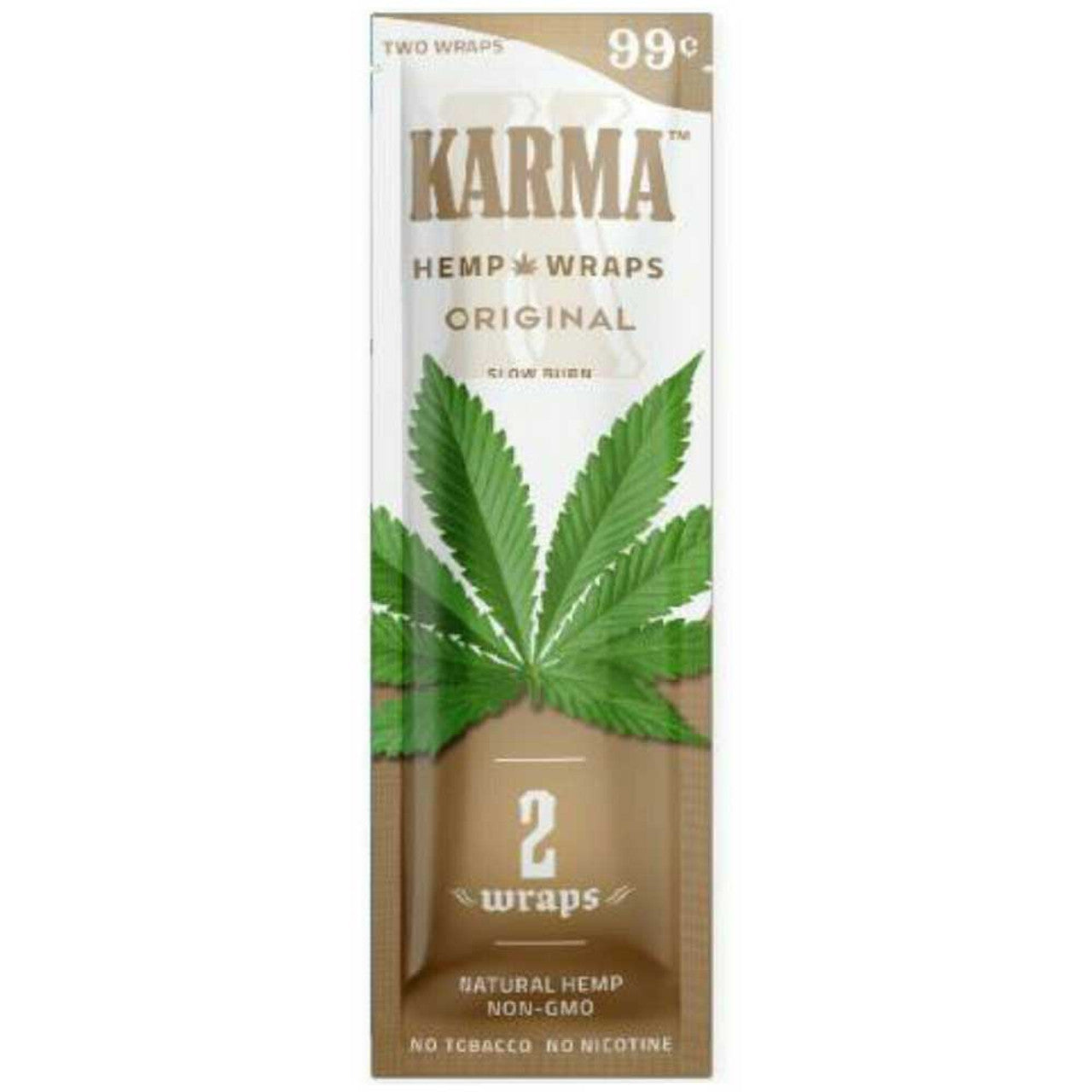 Karma Hemp Blunt Wraps - 2 Count Per Pack - 25 Packs Per Box