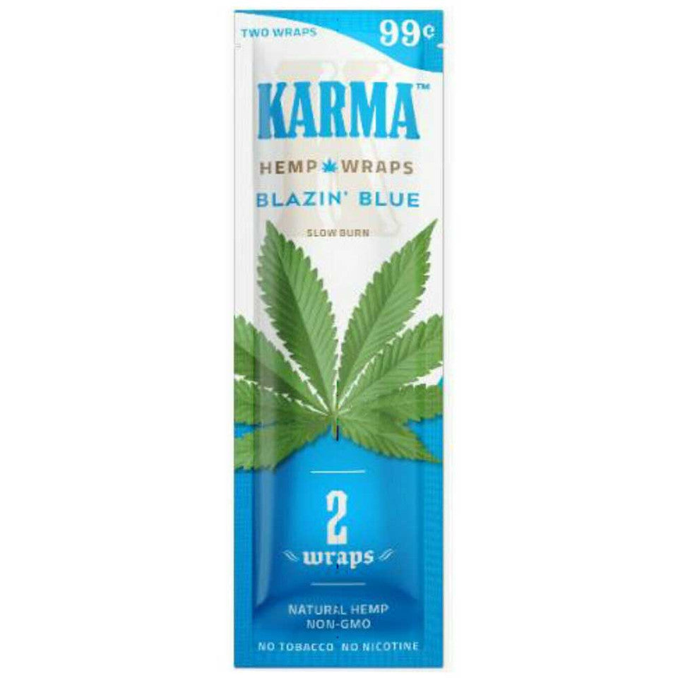 Karma Hemp Blunt Wraps - 2 Count Per Pack - 25 Packs Per Box