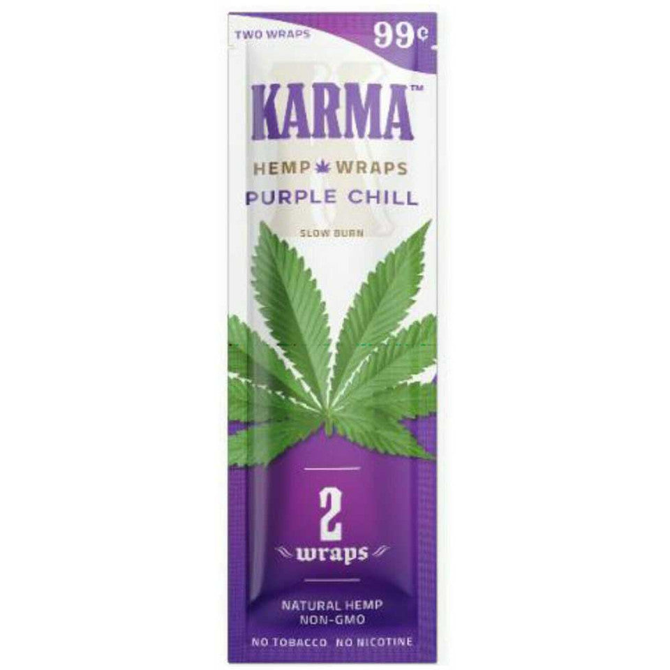 Karma Hemp Blunt Wraps - 2 Count Per Pack - 25 Packs Per Box