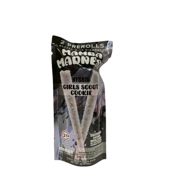 Mamba Madness Diamond Glazed 2×2 THCa Pre-Rolls 4g