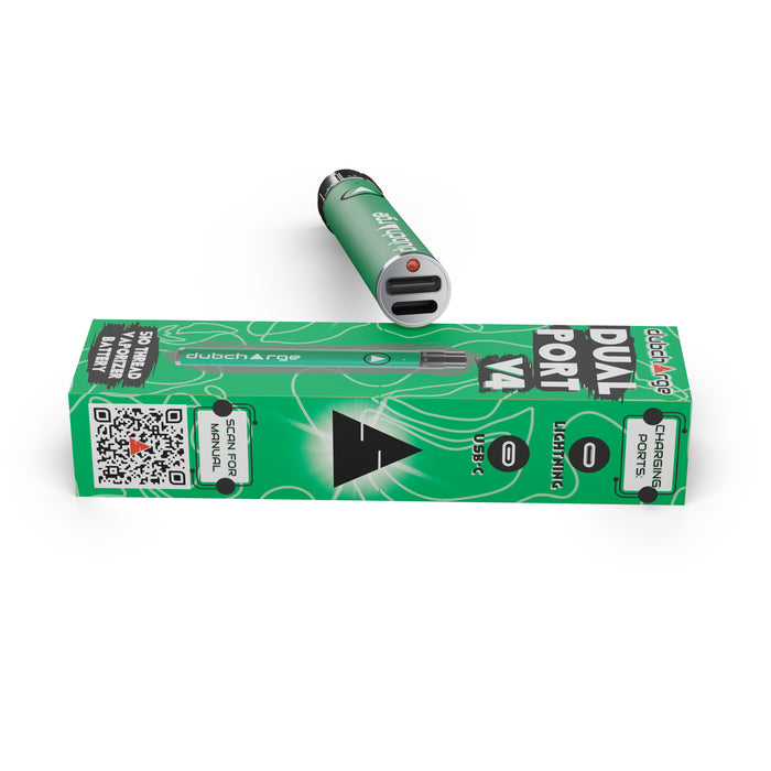 High-Capacity 510 Thread Dual Port V4 650 mAh Battery | Long-Lasting Power Source for Vaporizer Devices