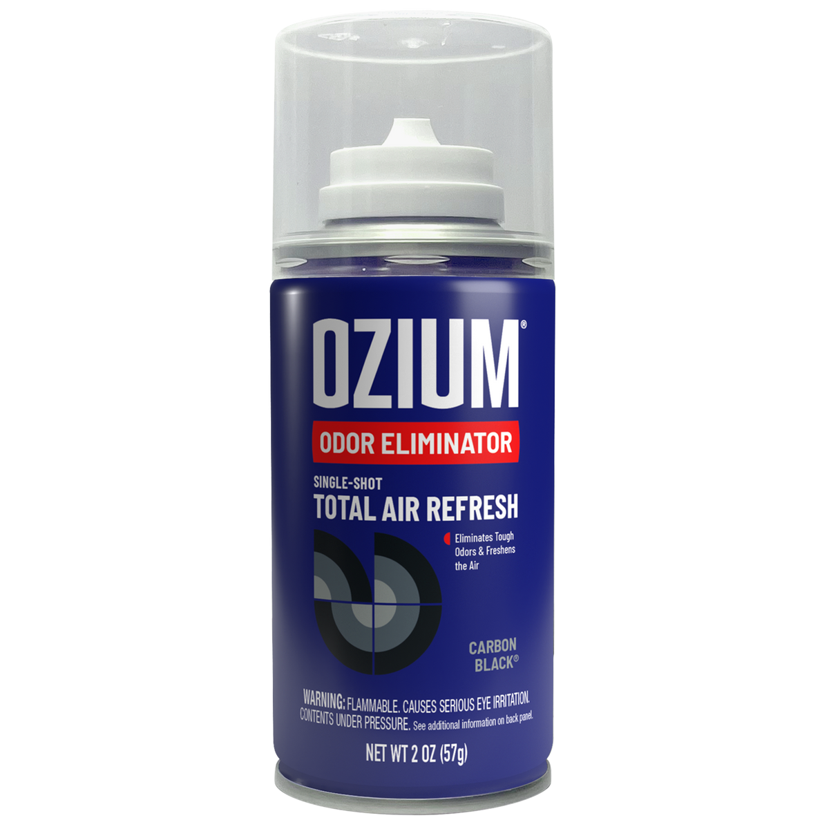 Ozium Single Shot Total Air Refresh 2 oz Odor Eliminator Fogger Carbon Black