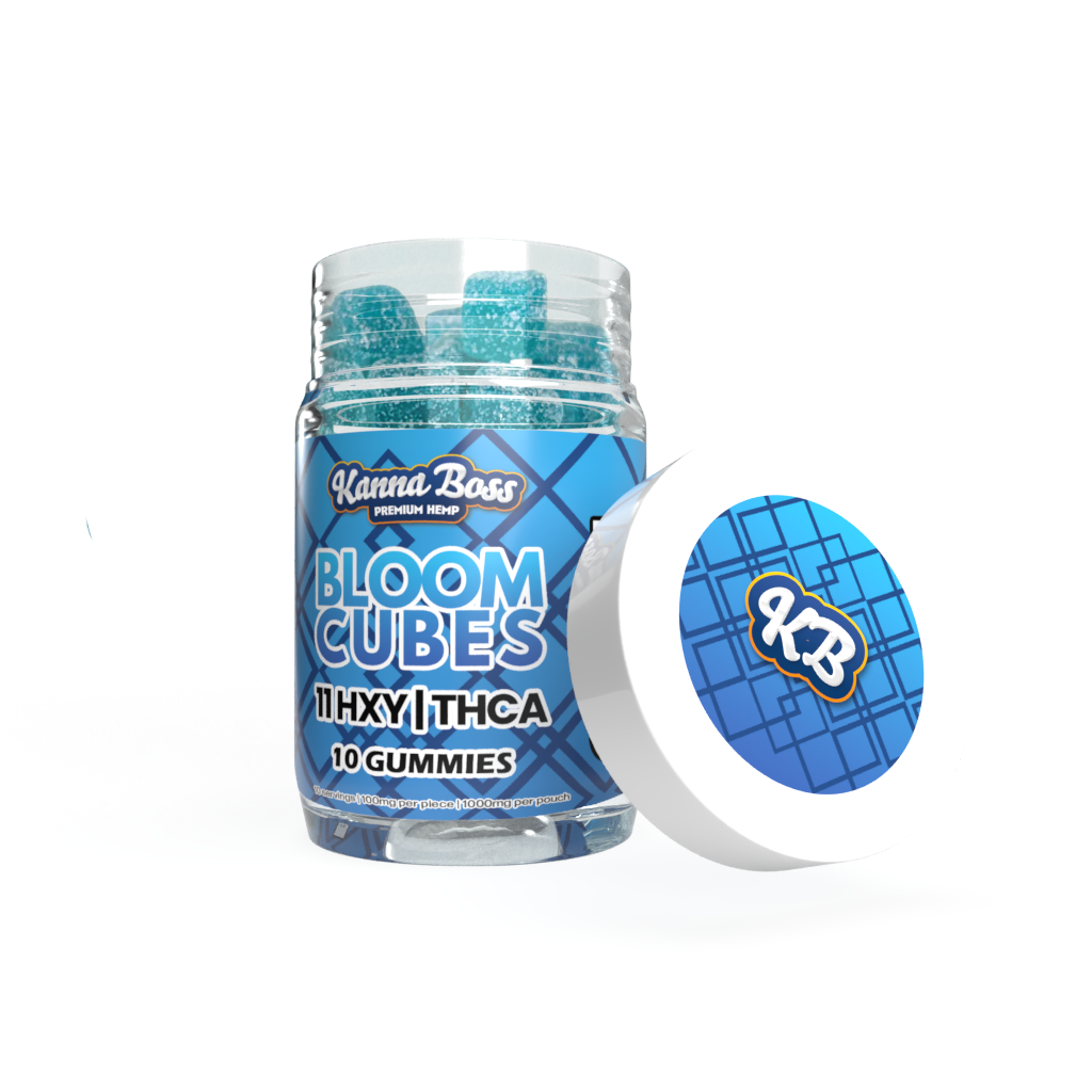 KANNA BOSS BLOOM CUBES GUMMIES BLUEBERRY - 10CT