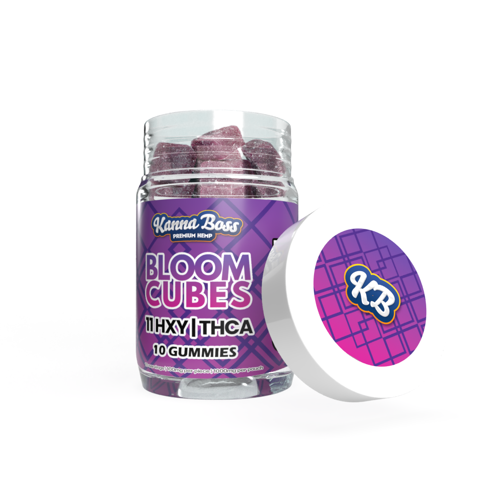 KANNA BOSS BLOOM CUBES GUMMIES GRAPE - 10CT