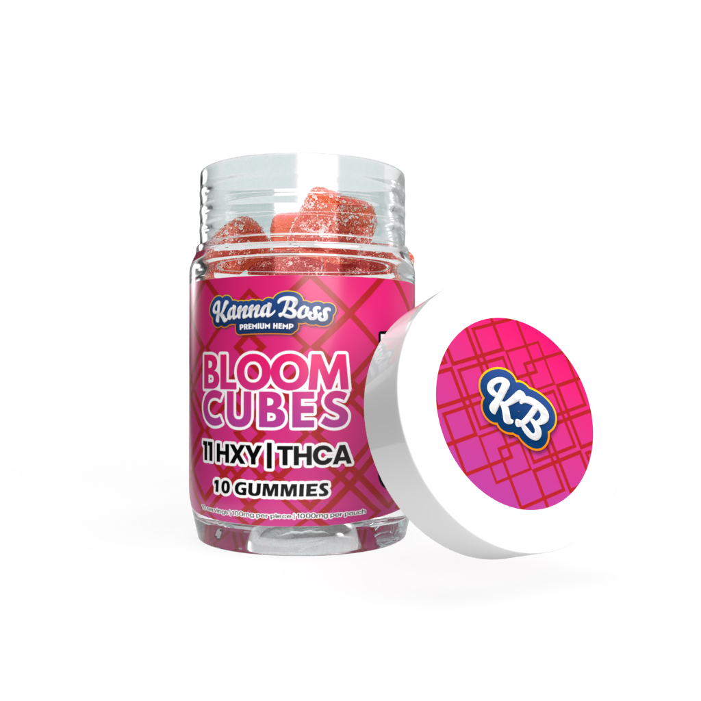 KANNA BOSS BLOOM CUBES GUMMIES STRAWBERRY - 10CT