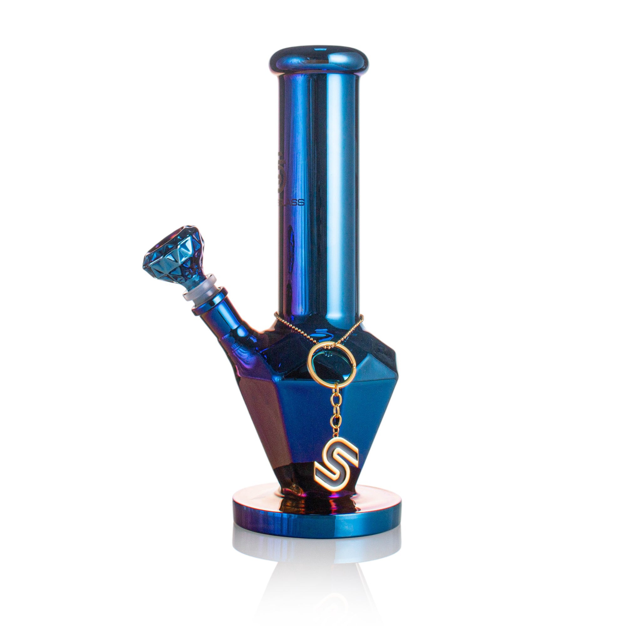 SENSE GLASS Diamond Beaker 12" - Blue