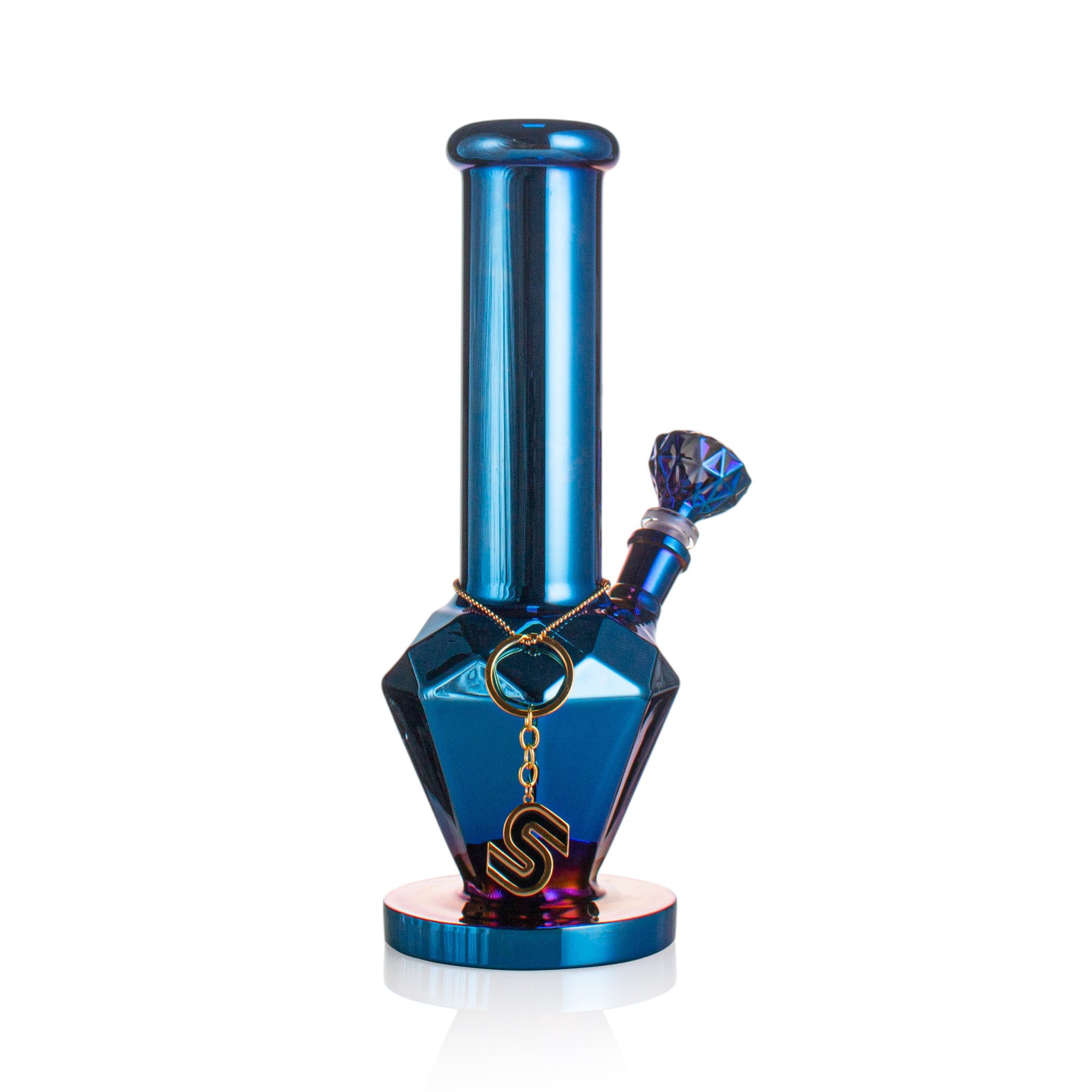 SENSE GLASS Diamond Beaker 12" - Blue detail