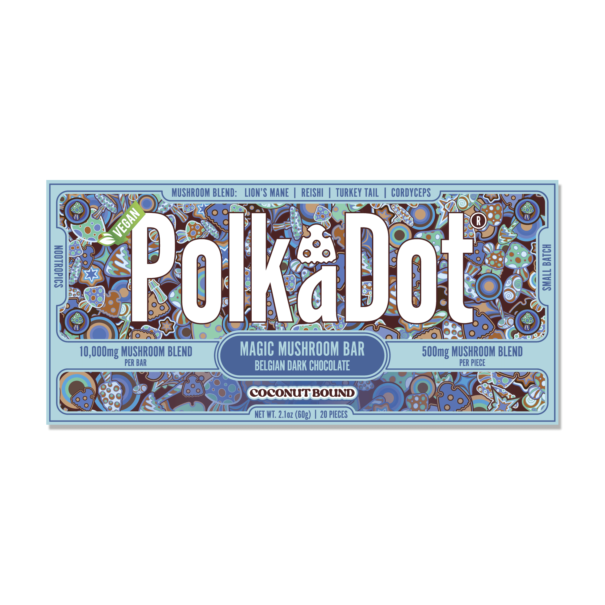 Polk A Dot Mushroom Chocolate Bar 10000mg