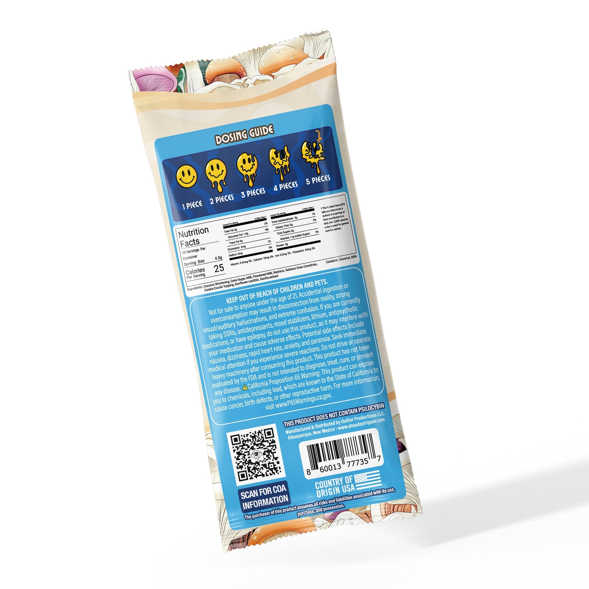 Day Tripper Mushroom Chocolate Bar | 10 Piece