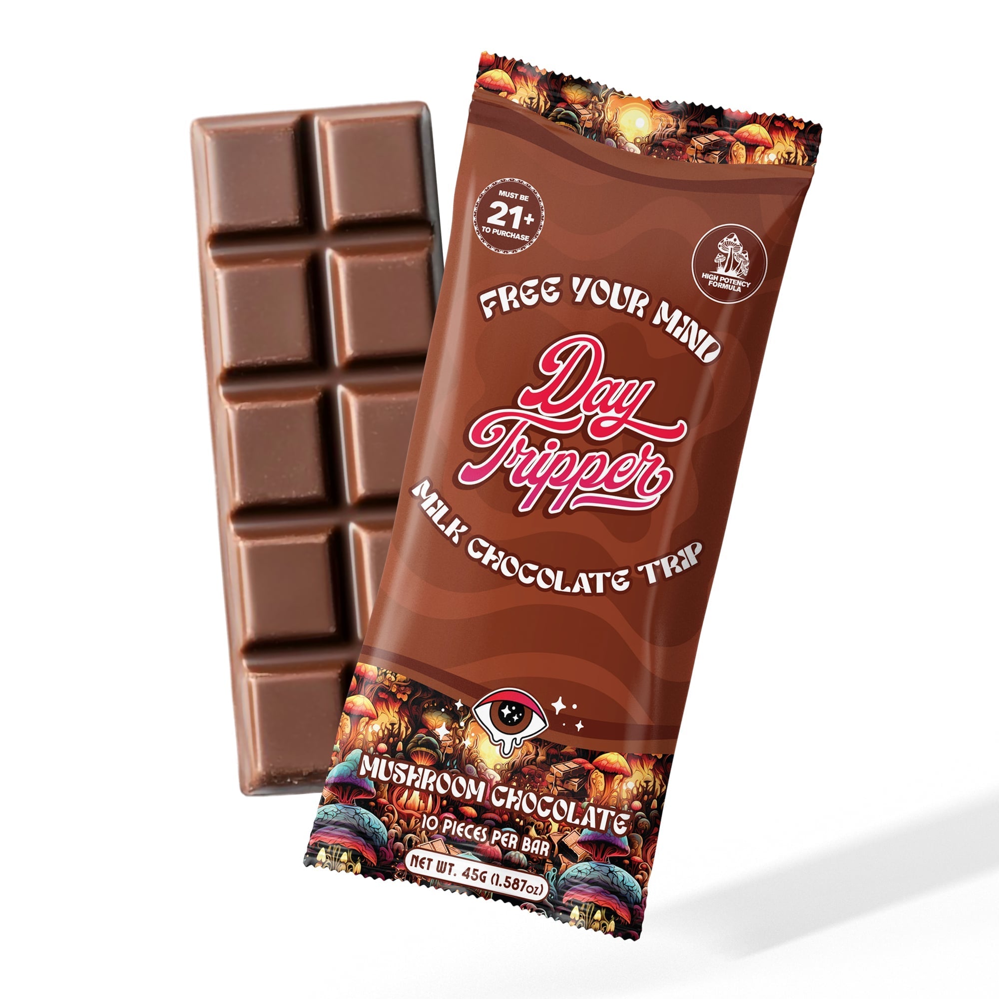 Day Tripper Mushroom Chocolate Bar | 10 Piece