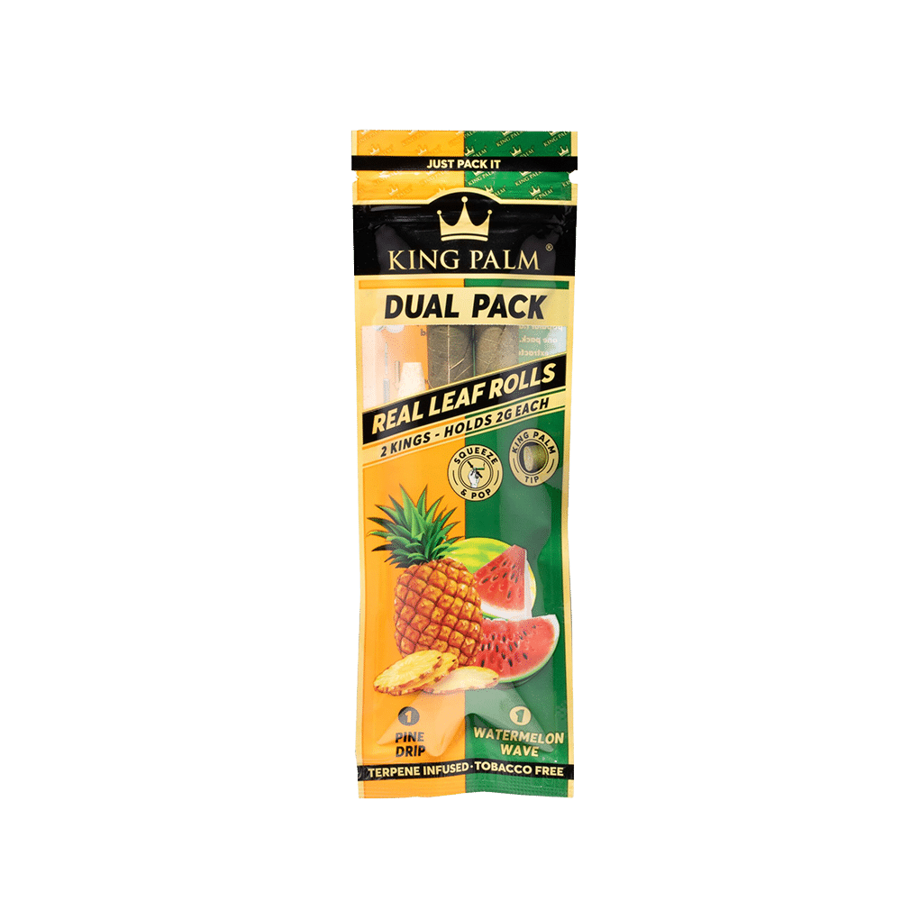 King Palm - Dual Pack Cones - King Size - 2 Grams - 2 Counts Per Pack - 20 Packs Per Display