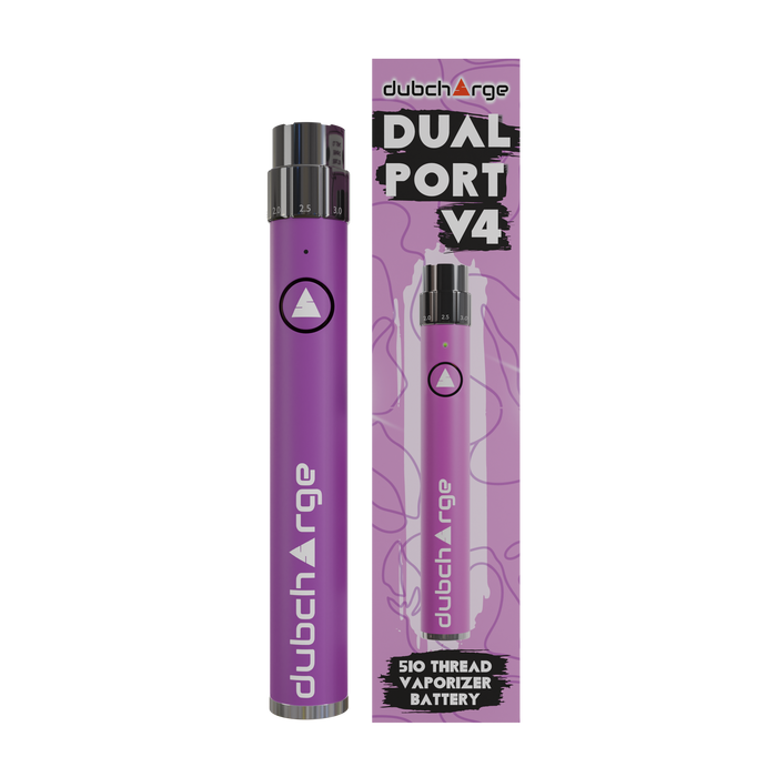 High-Capacity 510 Thread Dual Port V4 Battery | Long-Lasting Power Source for Vaporizer Devices