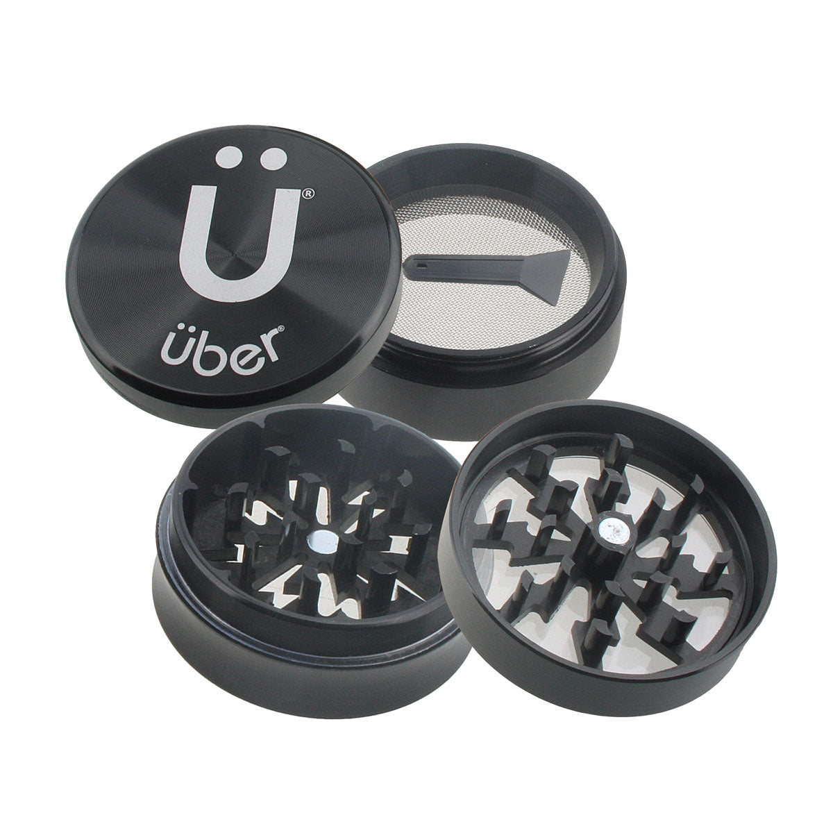 Uber 2.0 Grinder 2" 4pc CNC w/ Screen