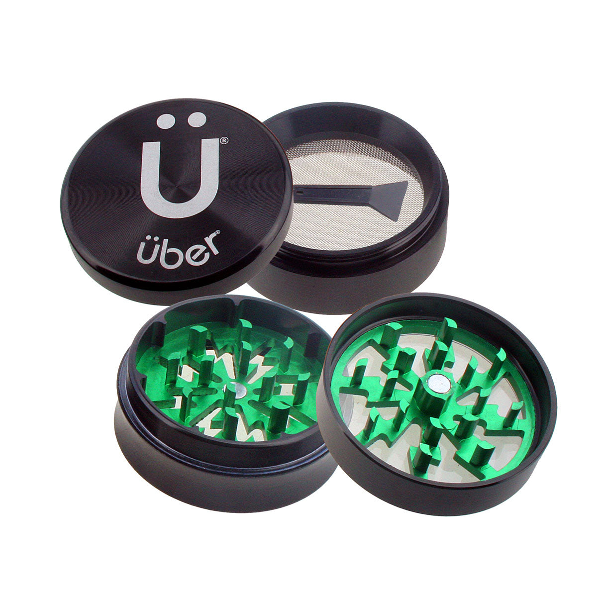 Uber 2.0 Grinder 2" 4pc CNC w/ Screen