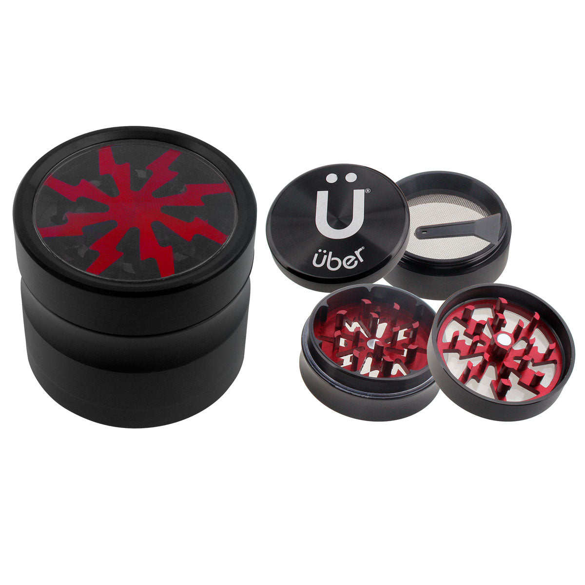 Uber 2.0 Grinder 2" 4pc CNC w/ Screen