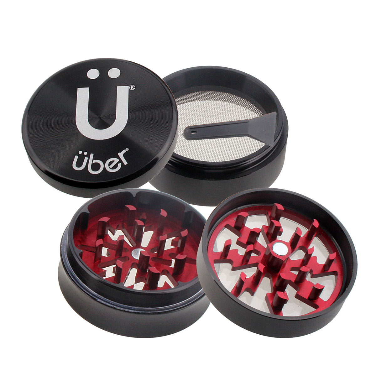 Uber 2.0 Grinder 2" 4pc CNC w/ Screen