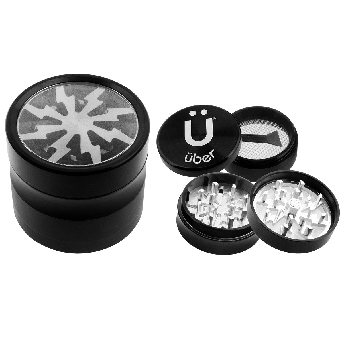 Uber 2.0 Grinder 2" 4pc CNC w/ Screen