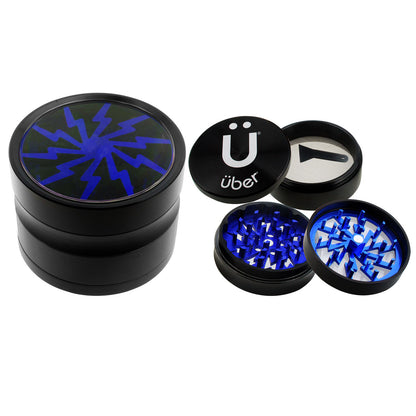 Uber 2.0 Grinder 2.5" 4pc CNC w/ Screen