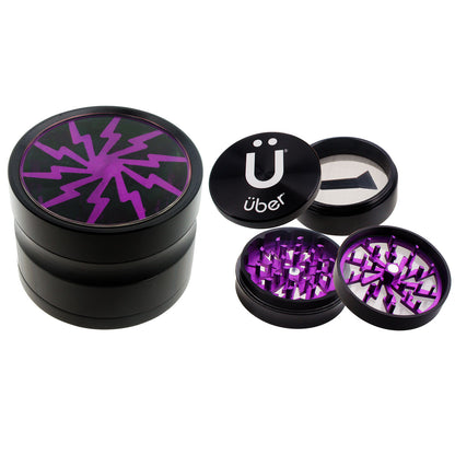 Uber 2.0 Grinder 2.5" 4pc CNC w/ Screen