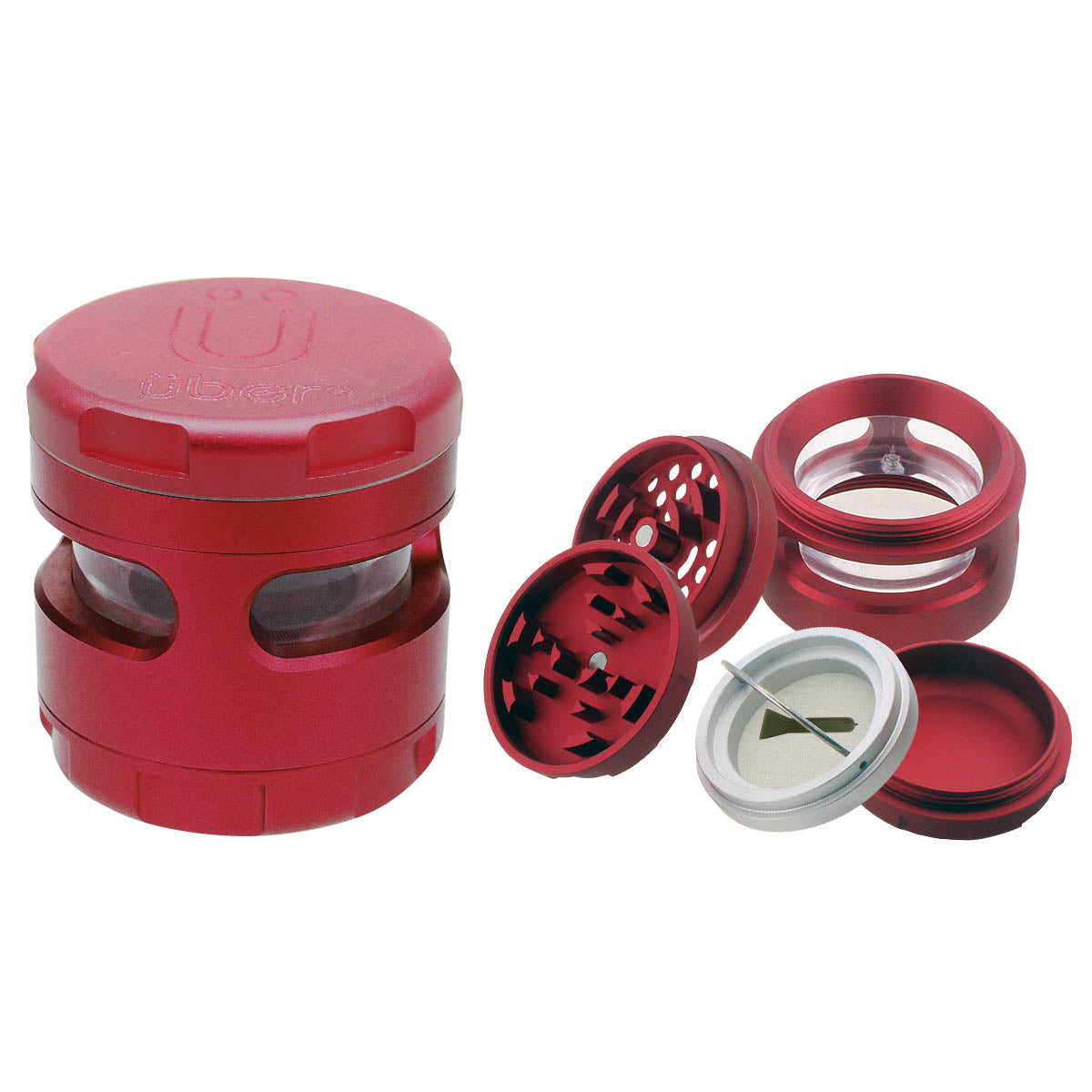 Uber 4.0 Grinder 4pc 2.5" 63mm CNC w/ Window