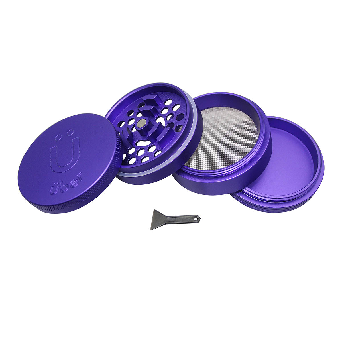 Uber 5.0 Grinder 4pc 2.5" 63mm CNC - Matte