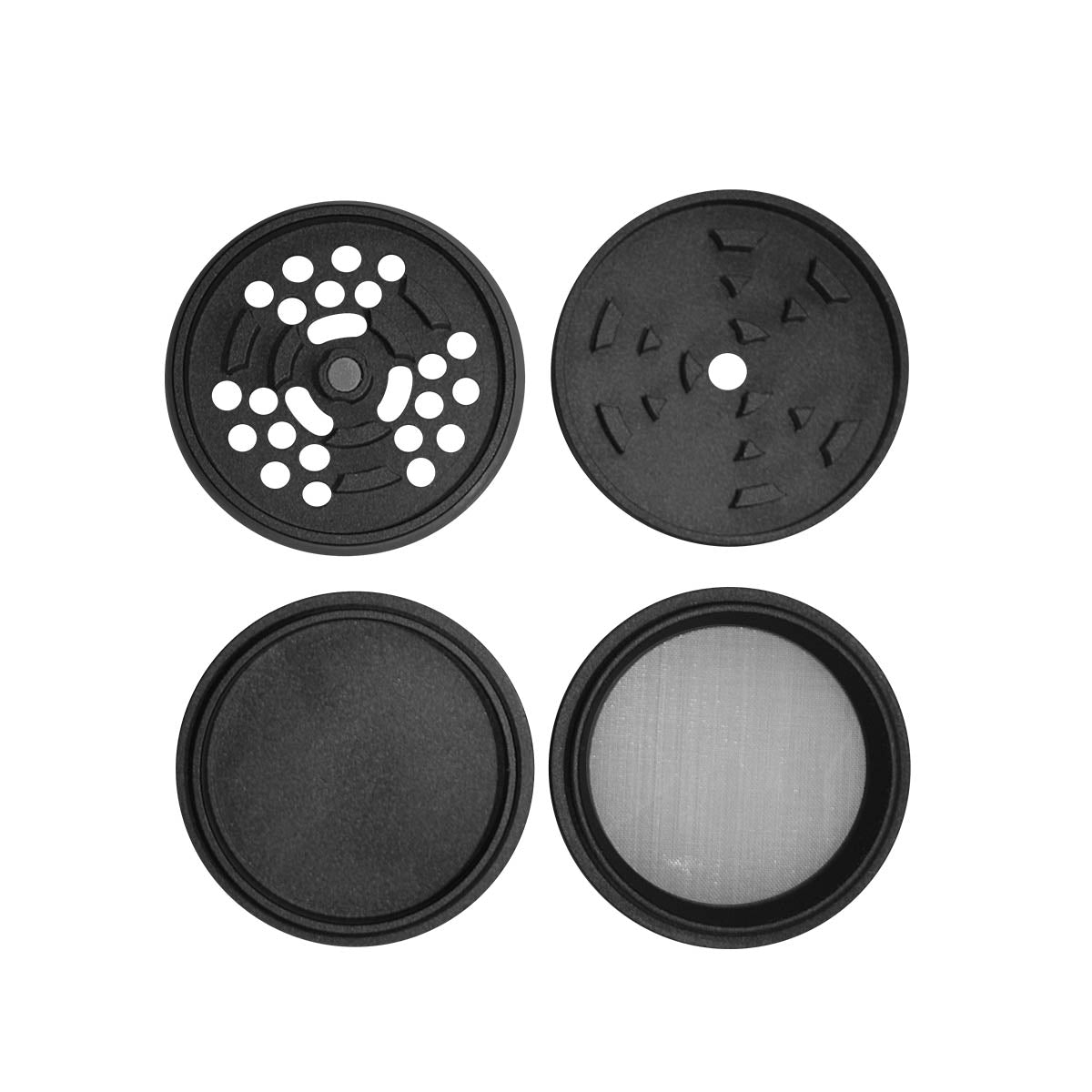 Uber 5.0 Non Stick Grinder 4pc 2.5" 63mm CNC - Matte