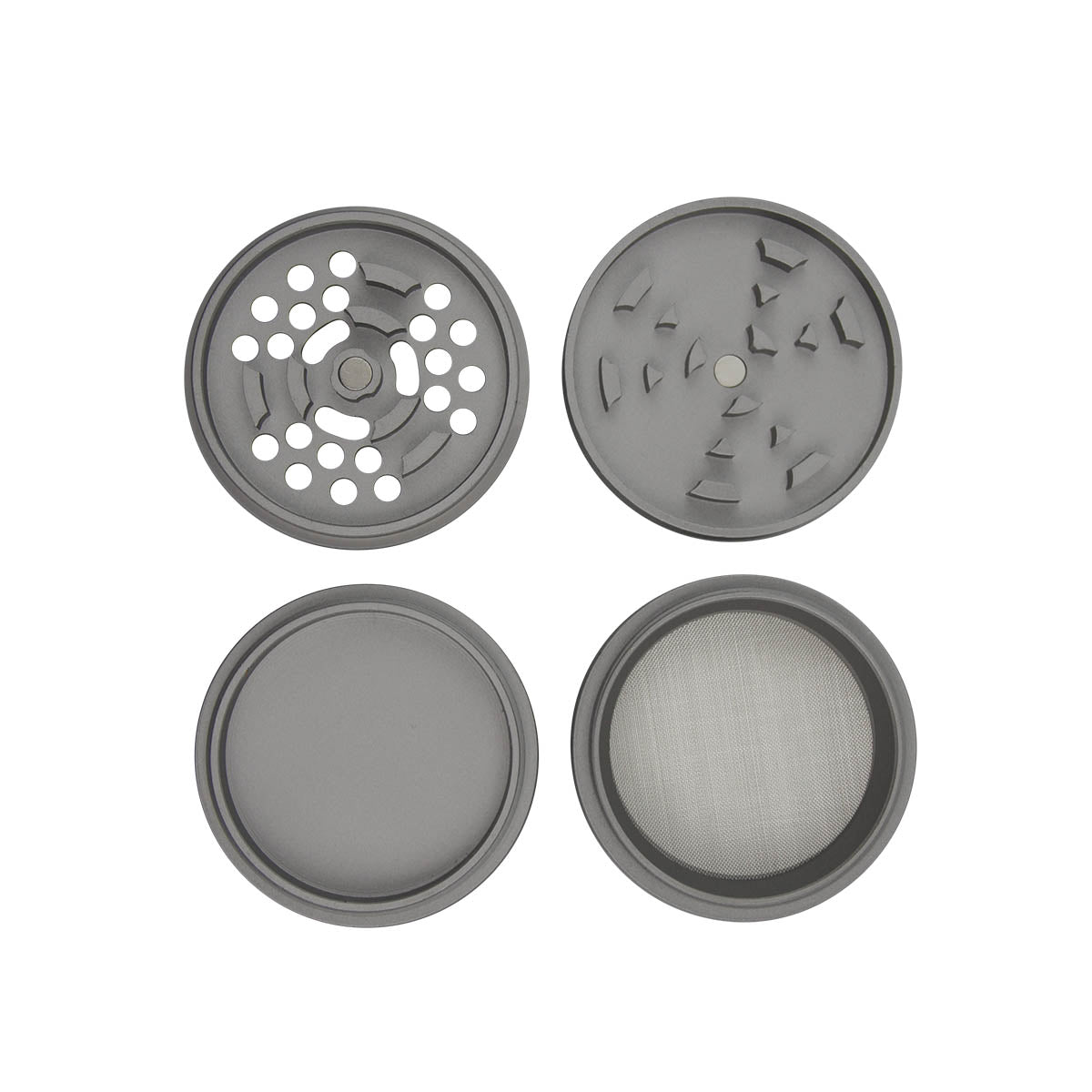 Uber 5.0 Non Stick Grinder 4pc 2.5" 63mm CNC - Matte