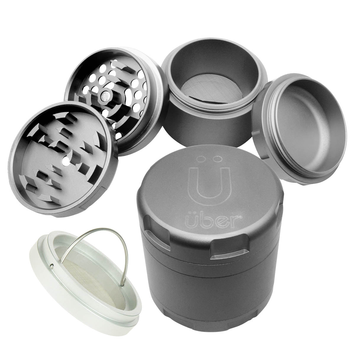 Uber 4.2 Grinder 4pc 2.5" 63mm CNC Matte