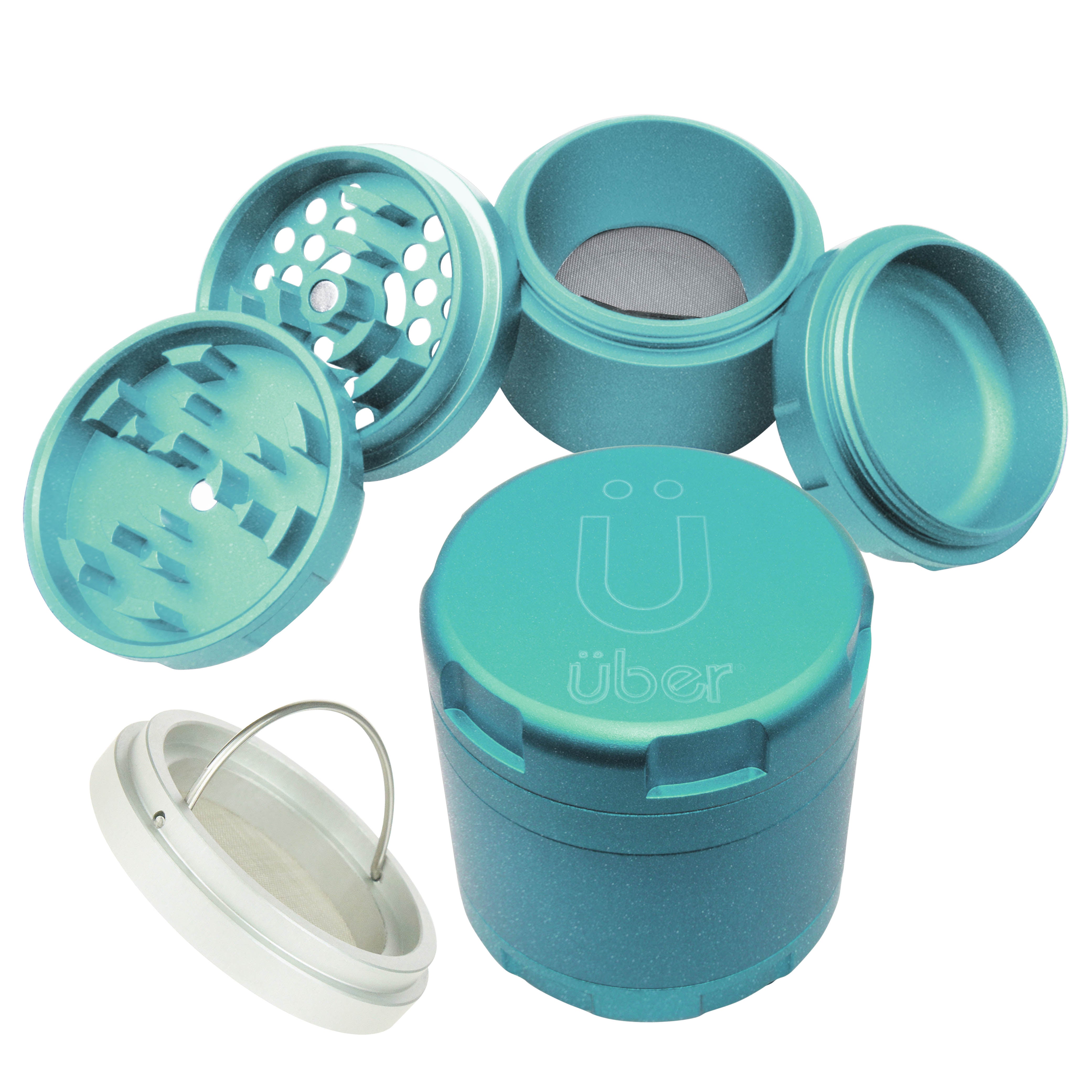 Uber 4.2 Non Stick Grinder 4pc 2.5" 63mm CNC - Matte