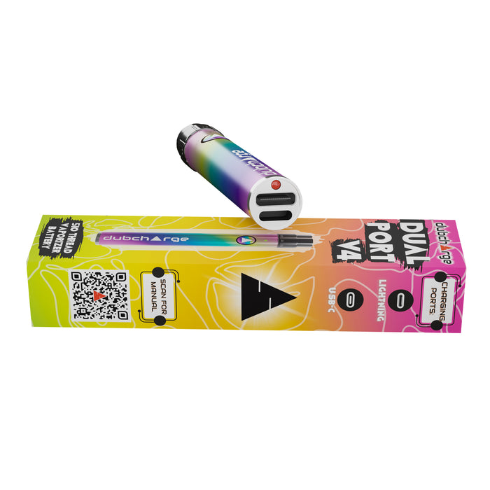 High-Capacity 510 Thread Dual Port V4 900 mAh Battery | Long-Lasting Power Source for Vaporizer Devices