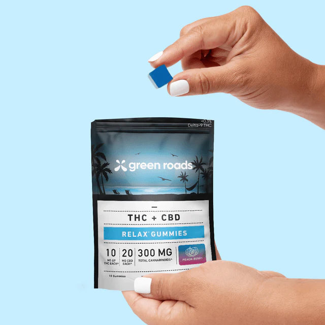 Green Roads D9 + CBD Relax Gummies | (30ct) 300mg