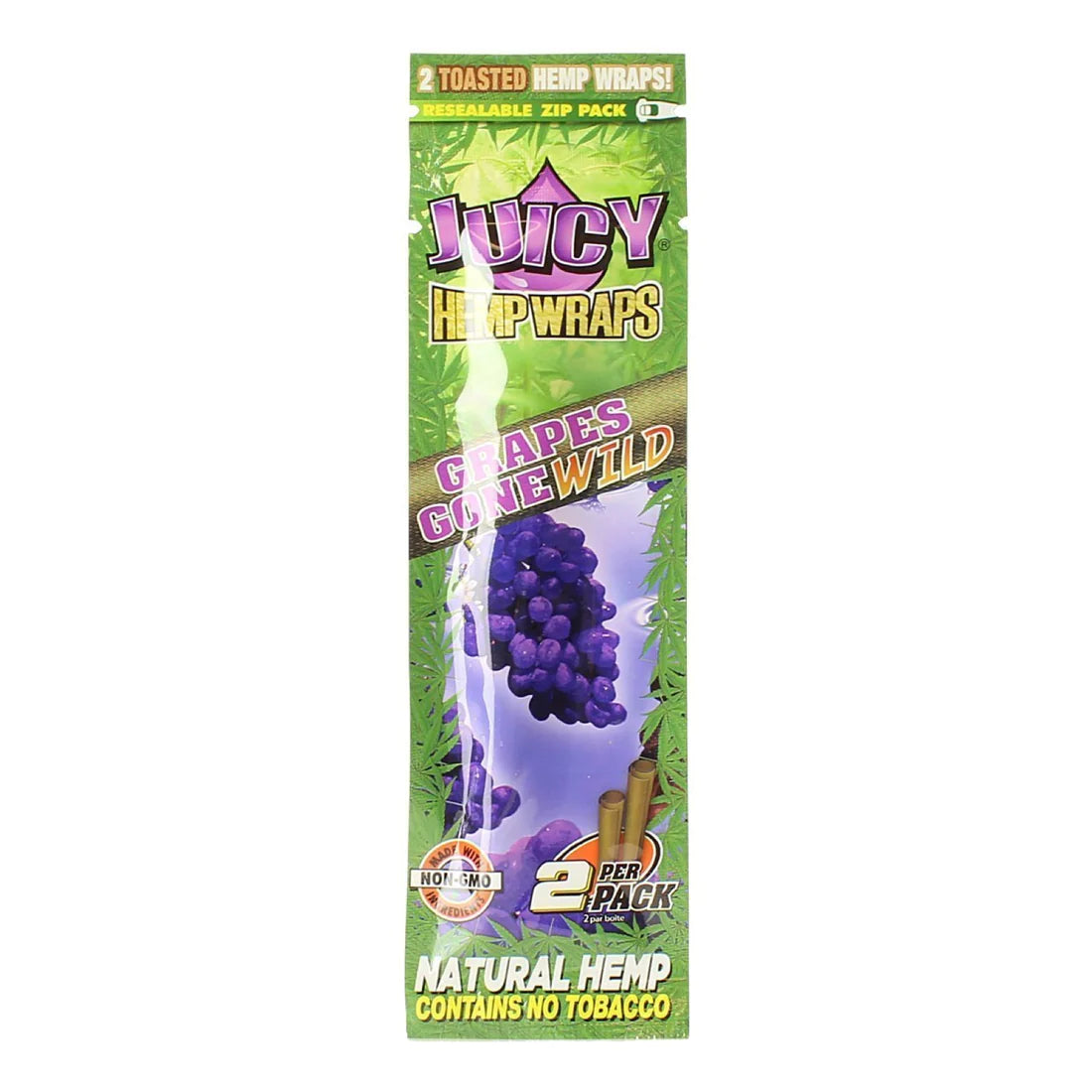 Juicy Hemp Wraps - 2 Piece Per Pack - 25 Packs Per Box