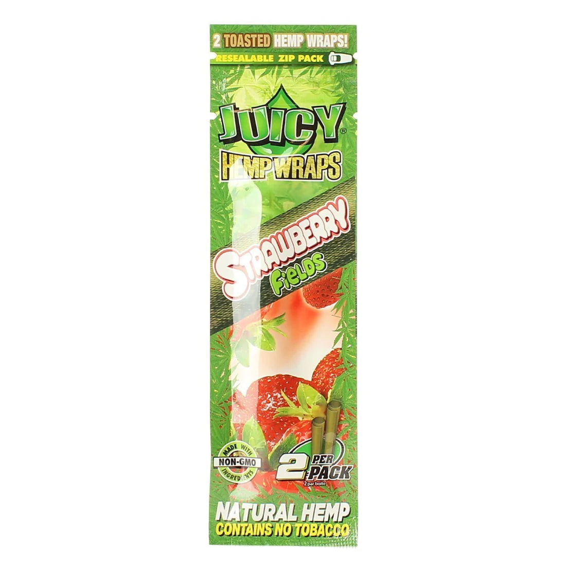 Juicy Hemp Wraps - 2 Piece Per Pack - 25 Packs Per Box