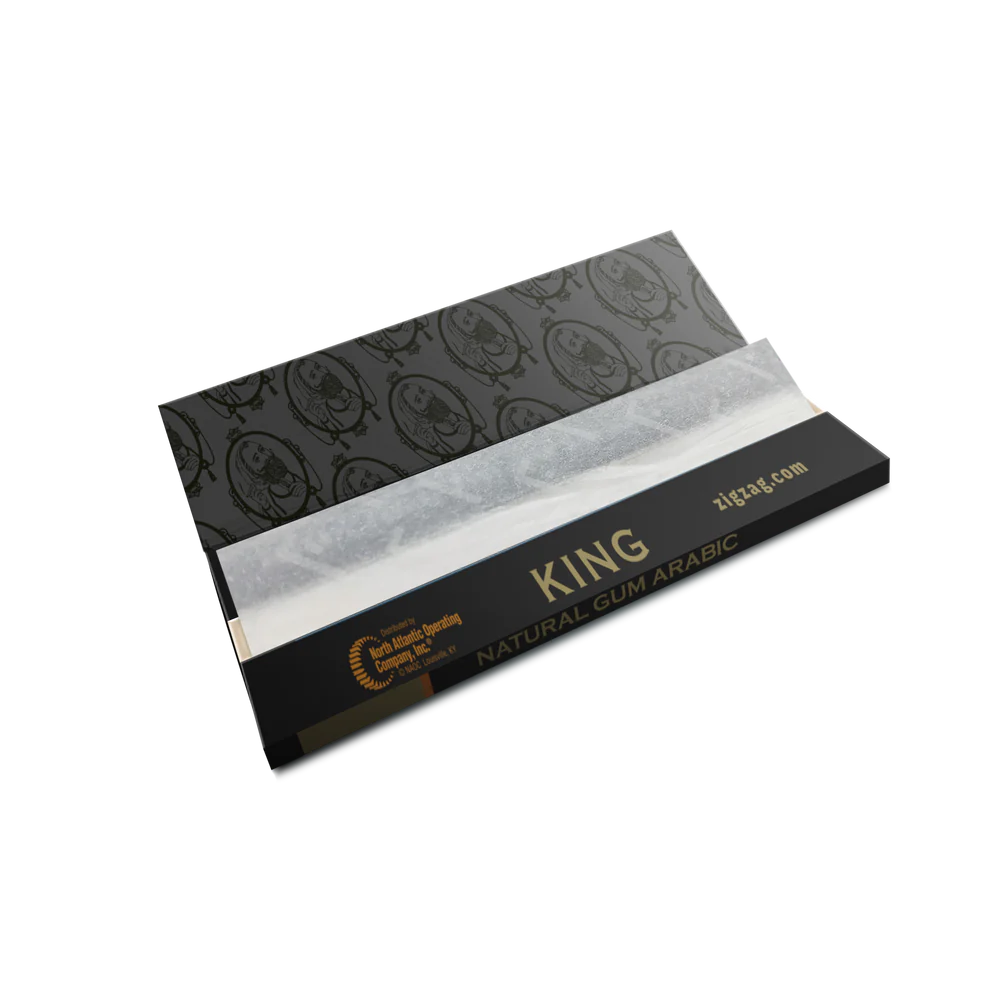 Zig Zag Black Box - 32 Leaves Papers Per Pack - King Size Rolling - 24 Counts Per Box