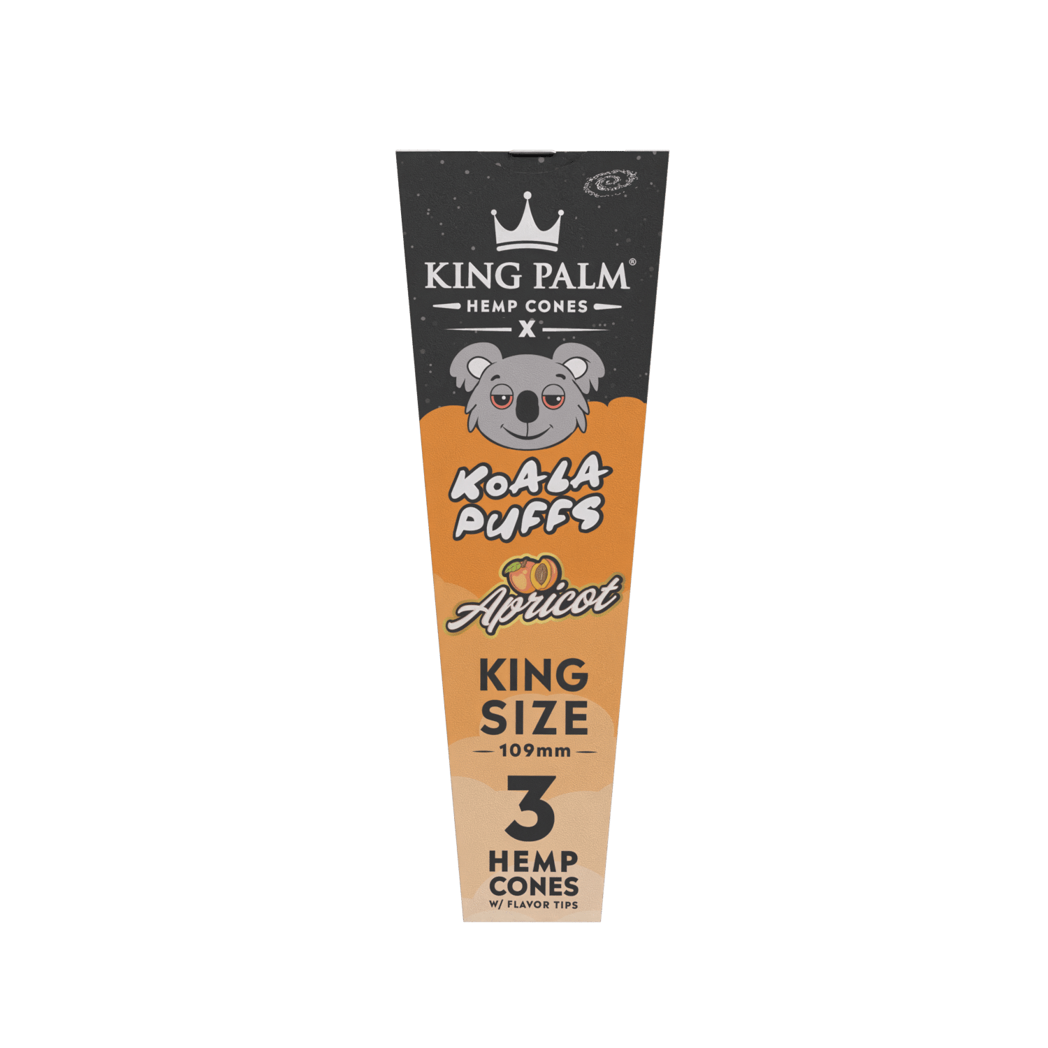 King Palm - KING SIZE Hemp Cones - 3 Counts Per Pack - 30 Packs Per Box