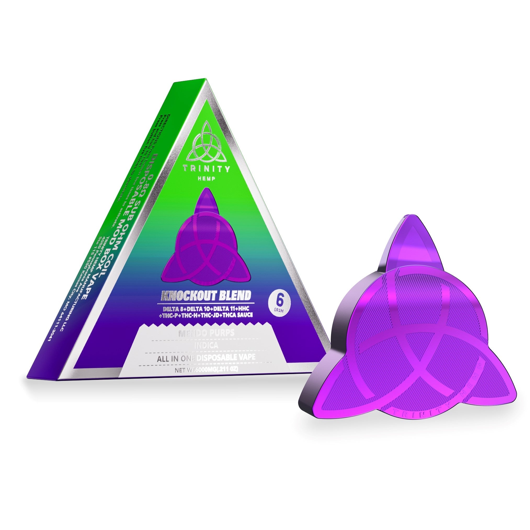 Trinity Hemp Knockout Blend Disposable 6G