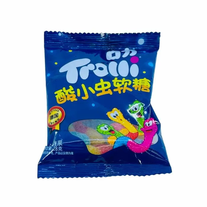 Trolli Gummies - Sour Worms Flavor - Delicious and Tangy Gummy Candy