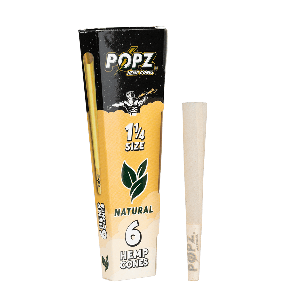 King Palm - 1 1/4 Size Hemp Cones - 6 Counts Per Pack - 30 Packs Per Box