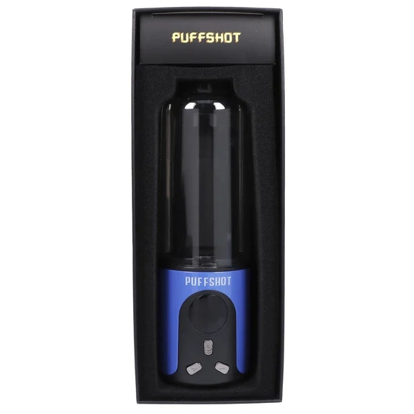 Puffshot Portable Easy-to-Use Vape Cup Blue for 510 Cartridge & Dab