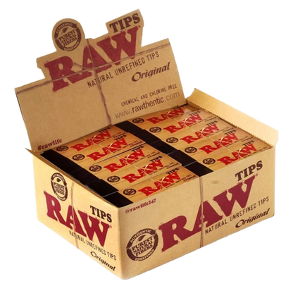 Raw Natural Unrefined Tips - 1 Book or Box of 50 Books