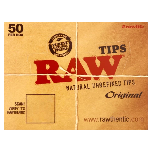Raw Natural Unrefined Tips - 1 Book or Box of 50 Books