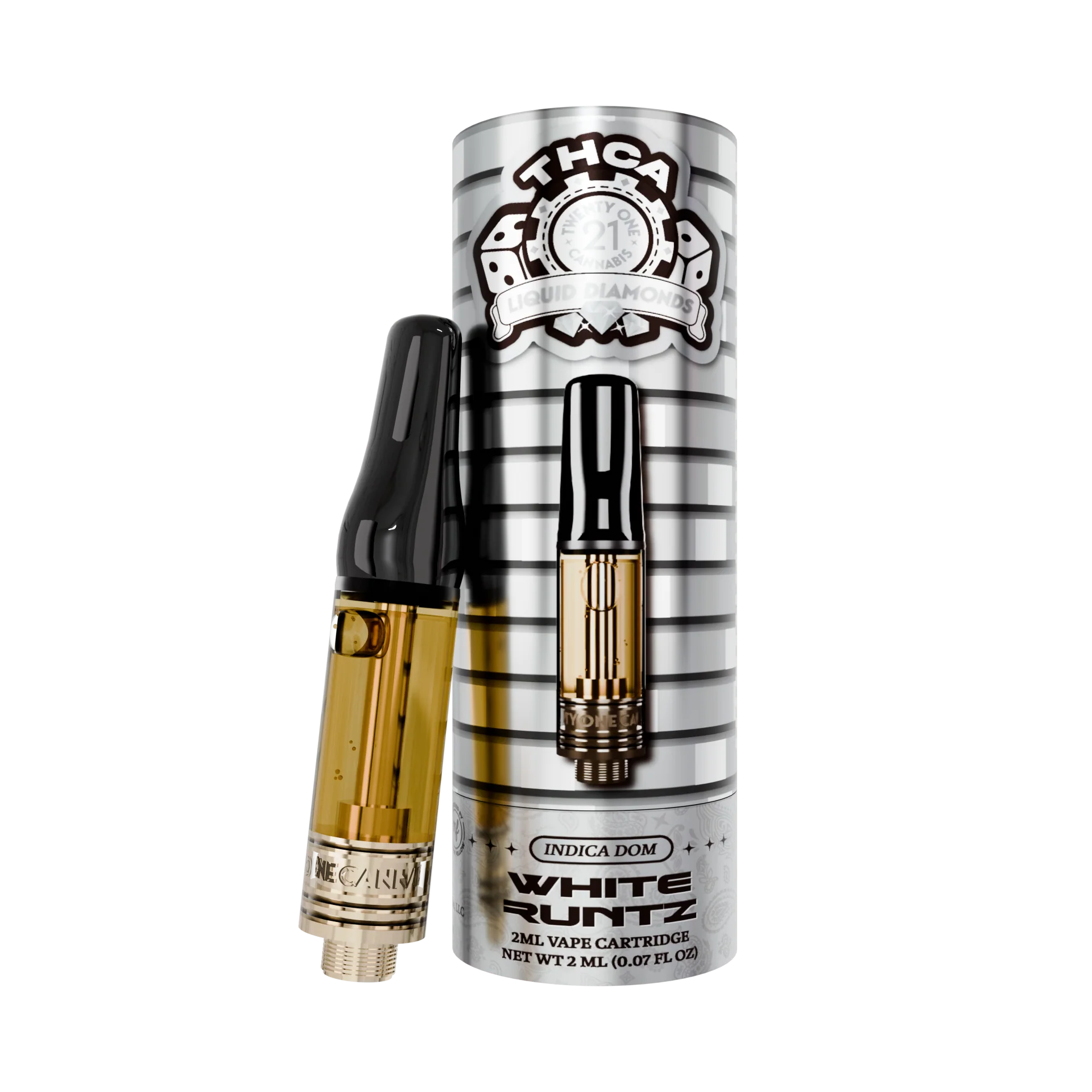 Twenty One Cannabis THCA Cartridge 2g