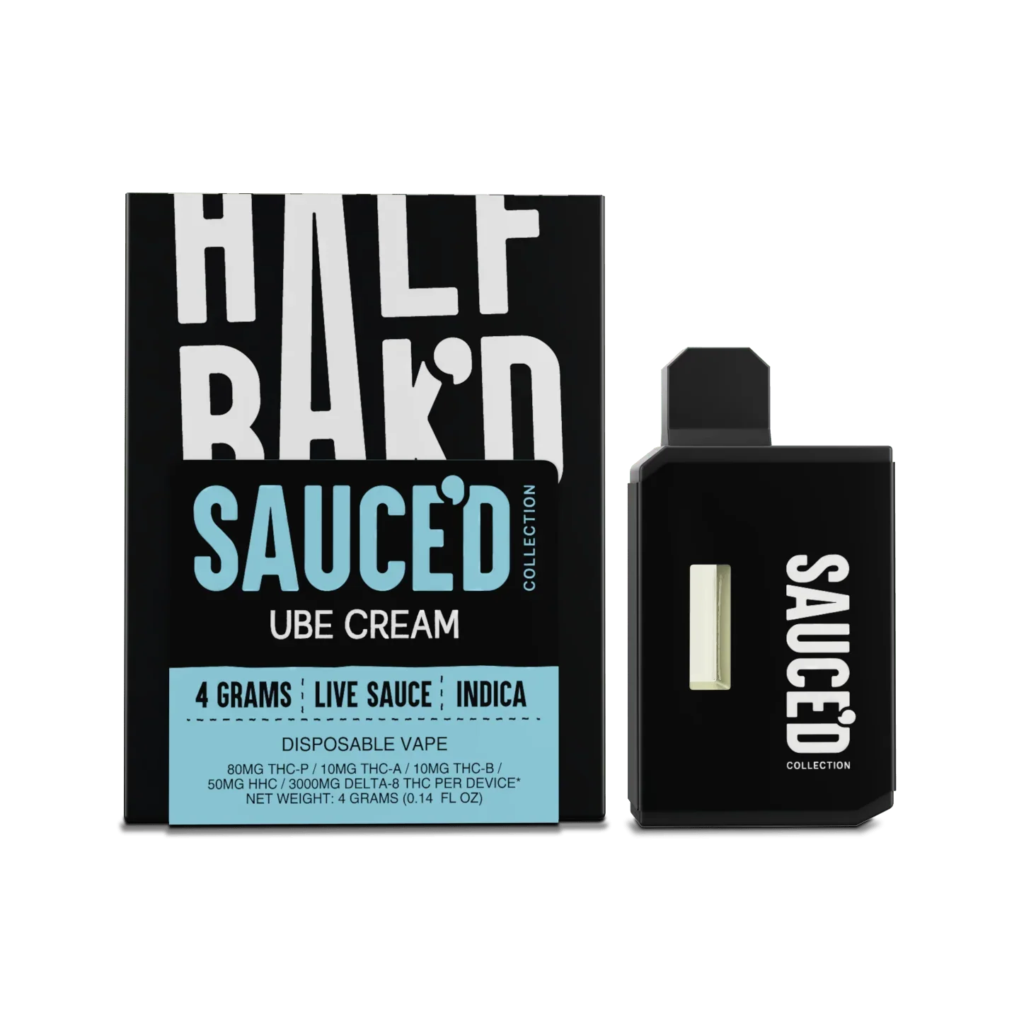 Half Bak'd Live Resin Sauced Disposable 4G