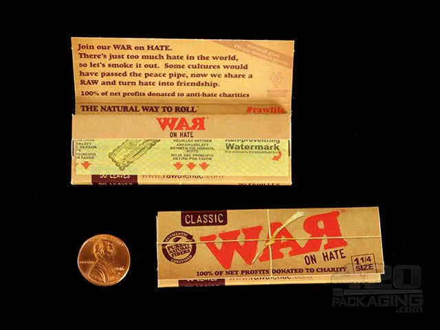 RAW War On Hate 1 1/4 Rolling Papers